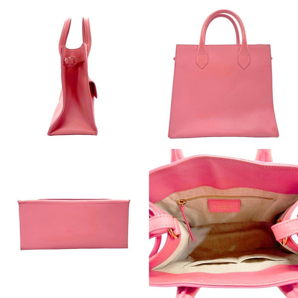 Balenciaga Pink Padlock Leather Afternoon All Shoulder Bag